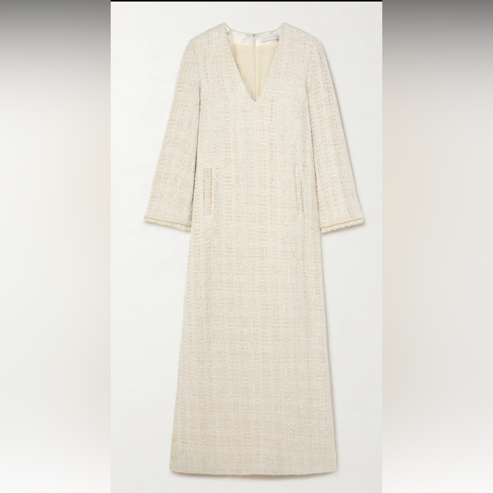 Cream Eponine Tweed Dress brand new